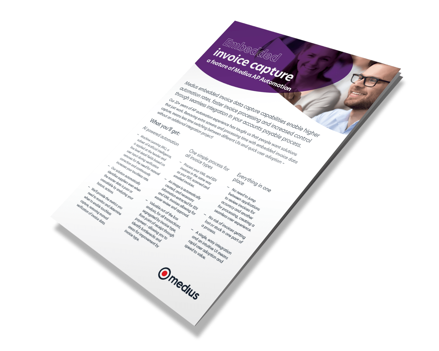 Embedded Invoice Capture Feature Sheet Image