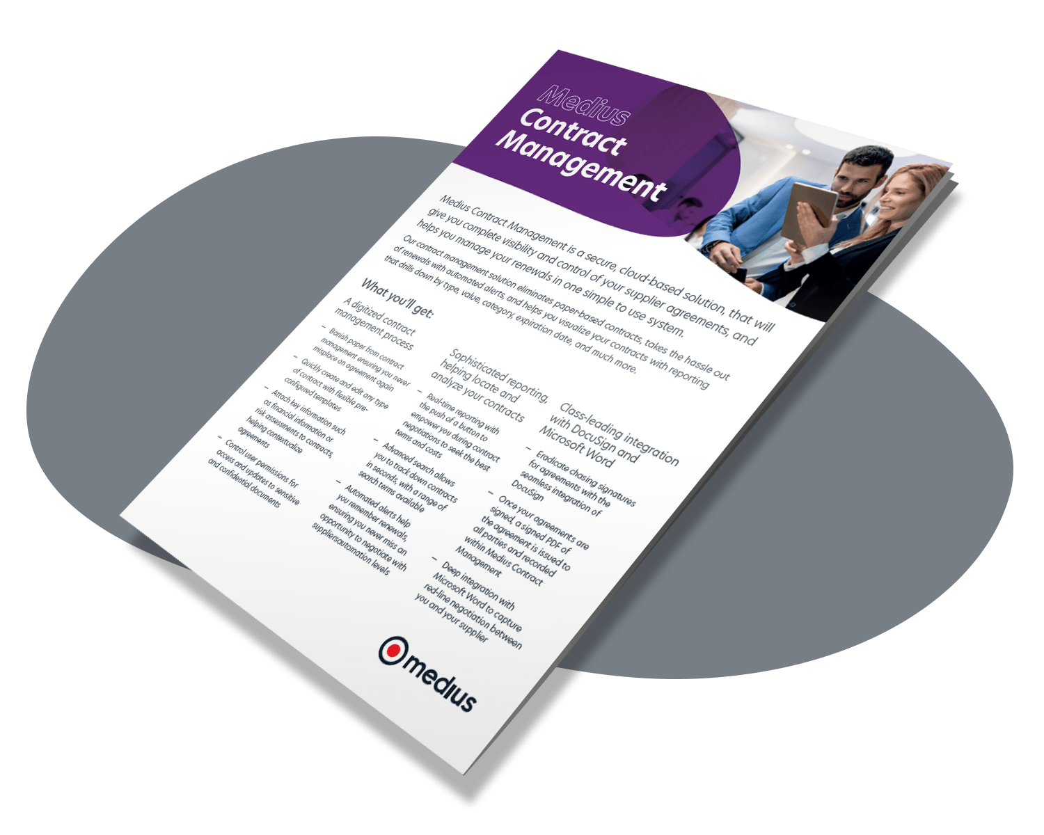 Medius Contract Management Product Sheet Image