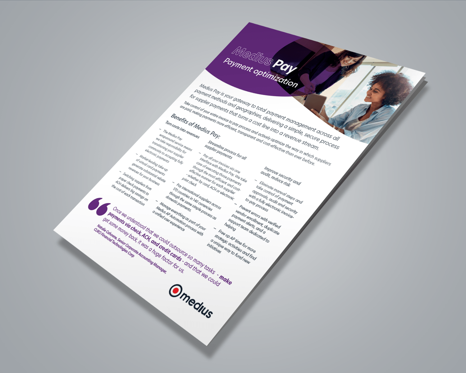 Medius Pay Product Sheet Image