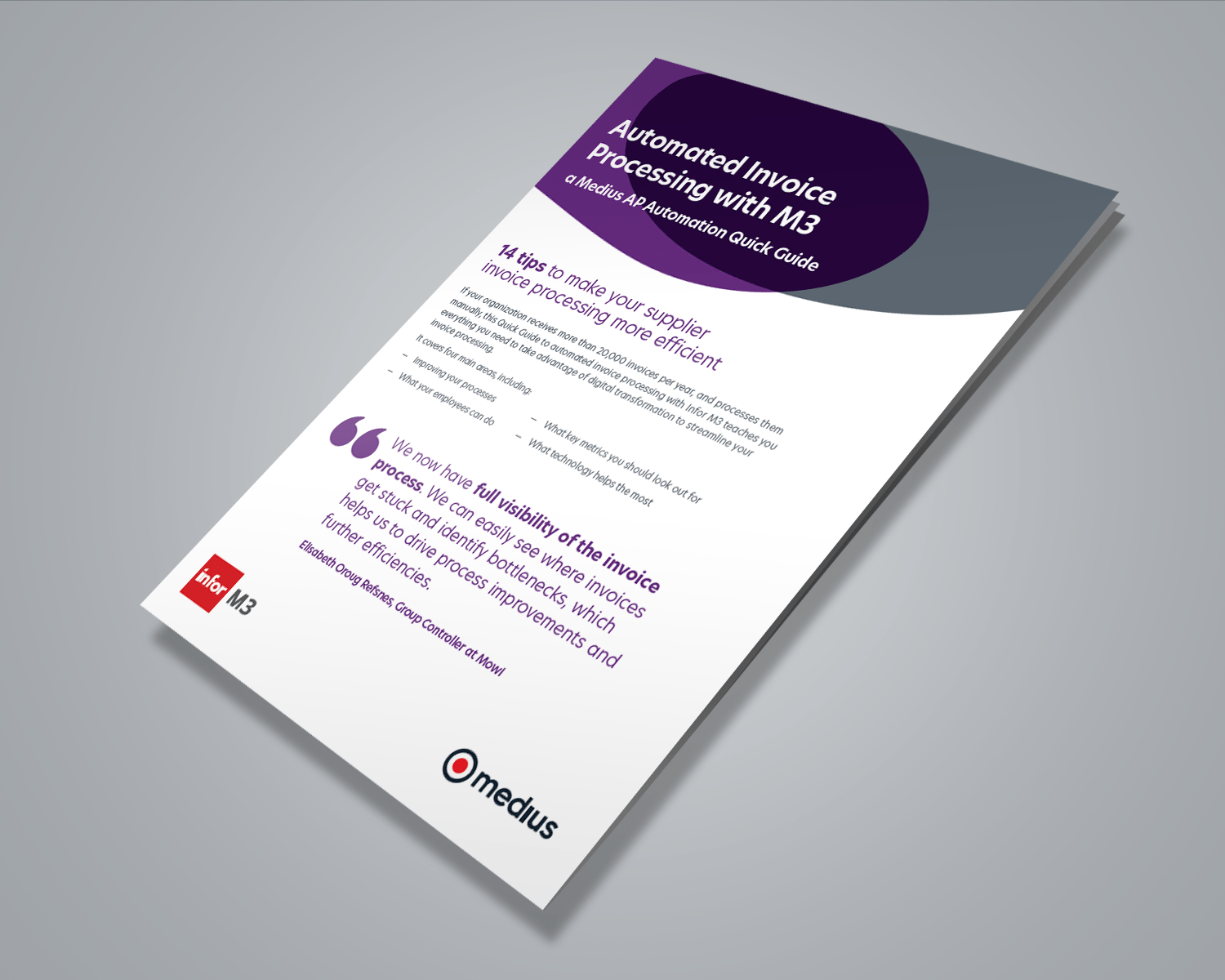 Medius AP Automation Infor M3 quick guide Image