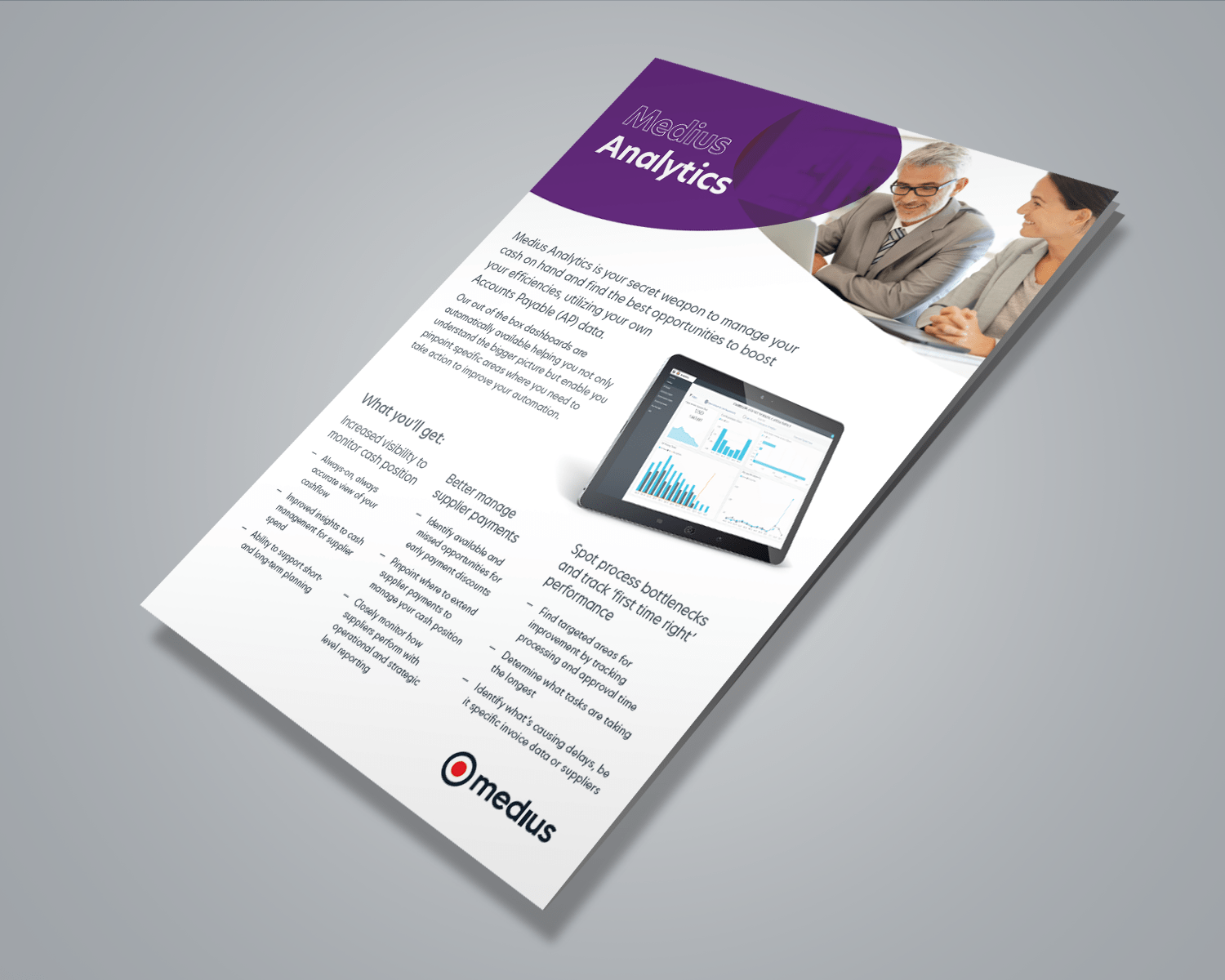 Medius Analytics product sheet Image