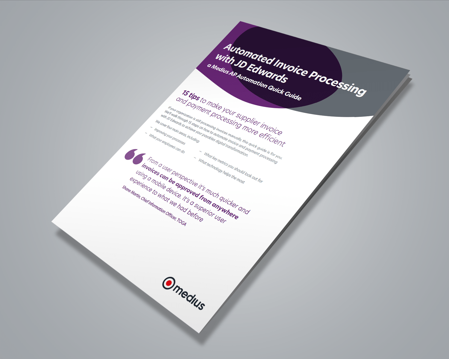 Quick Guide: Automated Invoice Processing for JD Edwards Image