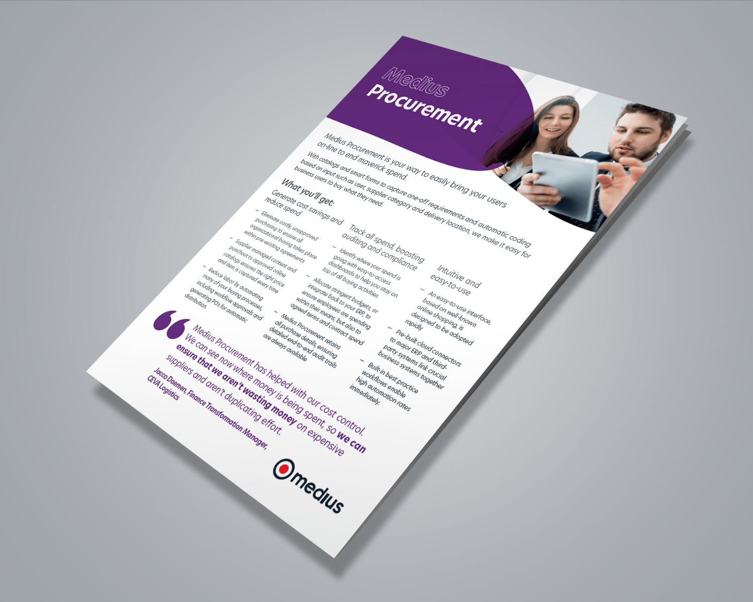 Medius Procurement Product Sheet Image